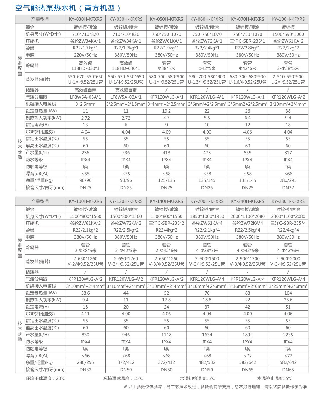 空气能商用循环热水机组
